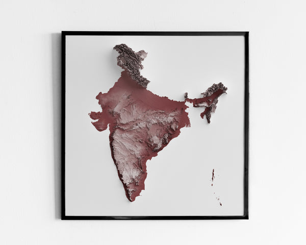 India Shaded Relief (5 Variations)