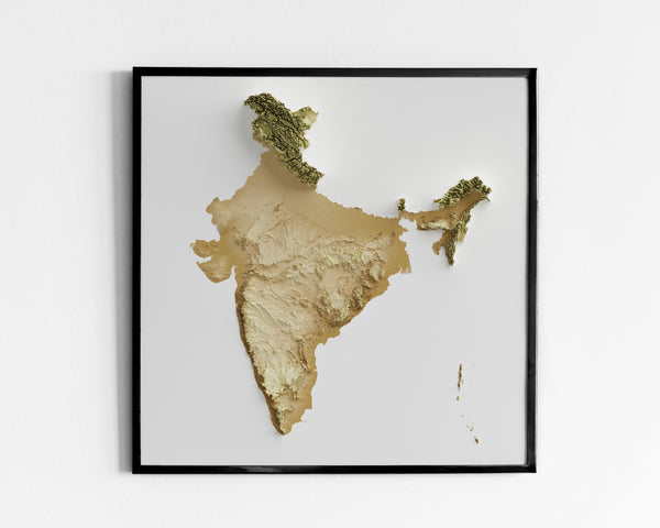 India Shaded Relief (5 Variations)