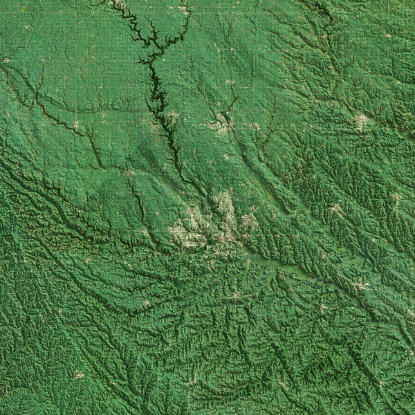 Iowa Imagery Shaded Relief