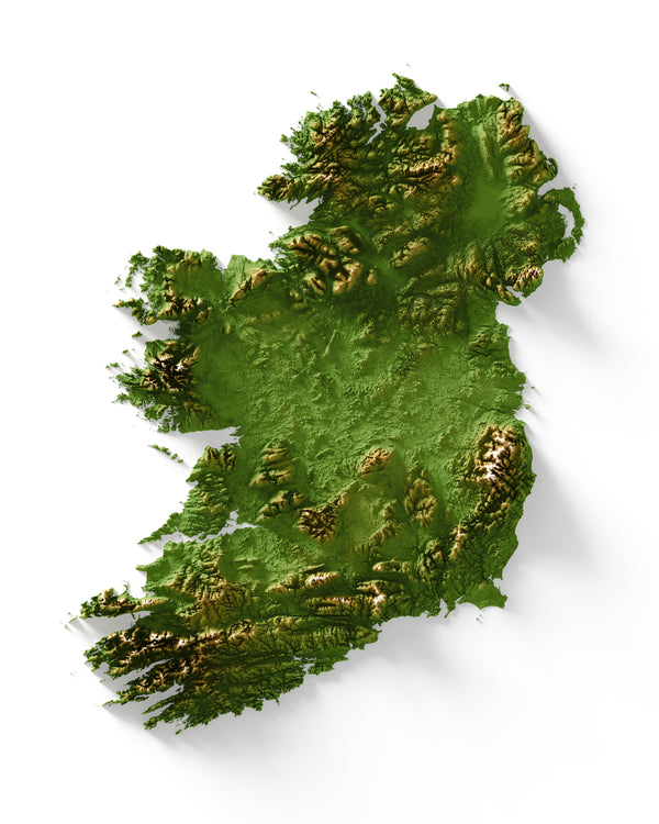 Ireland Shaded Relief