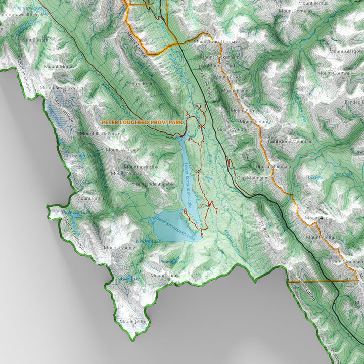 Kananaskis Country Topographic Map Visual Wall Maps Studio   Kananaskis Relief Processed Zoom1 720x 