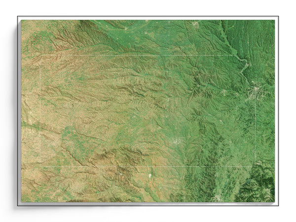 Kansas Imagery Shaded Relief
