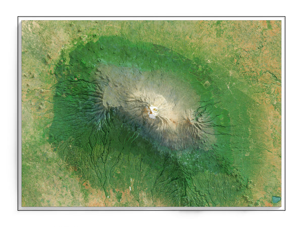 Mount Kilimanjaro Imagery Shaded Relief
