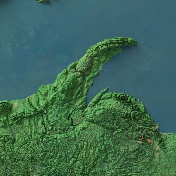 Lake Superior Imagery Shaded Relief