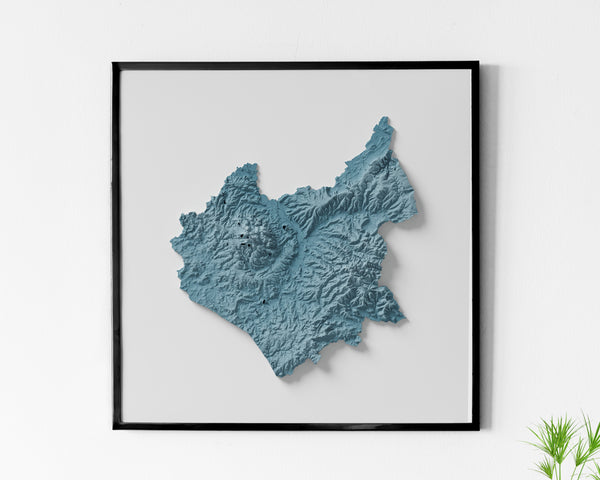 Leicestershire County Shaded Relief