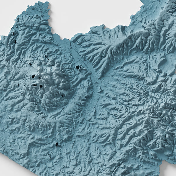 Leicestershire County Shaded Relief