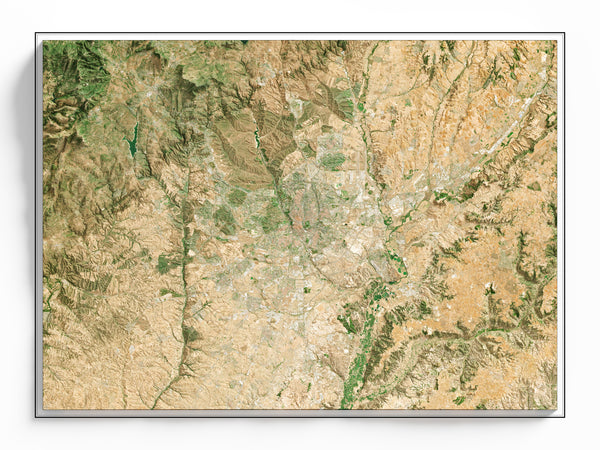Madrid, Spain Imagery Shaded Relief