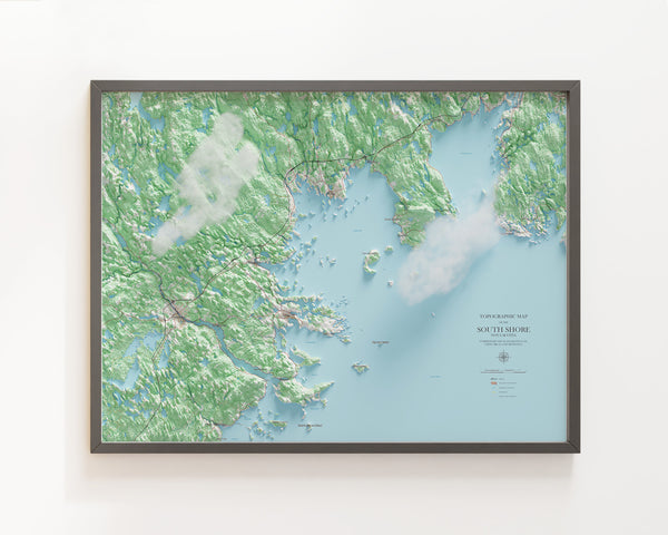 South Shore Nova Scotia Topographic Map