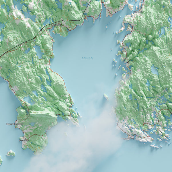 South Shore Nova Scotia Topographic Map