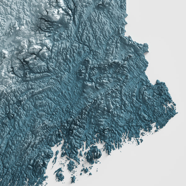Maine Shaded Relief