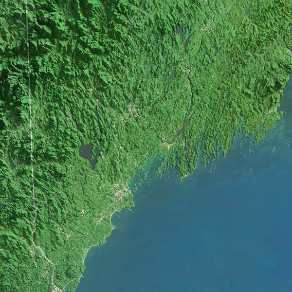 Maine Imagery Shaded Relief