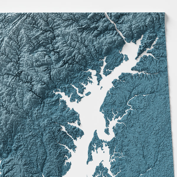 Maryland Shaded Relief