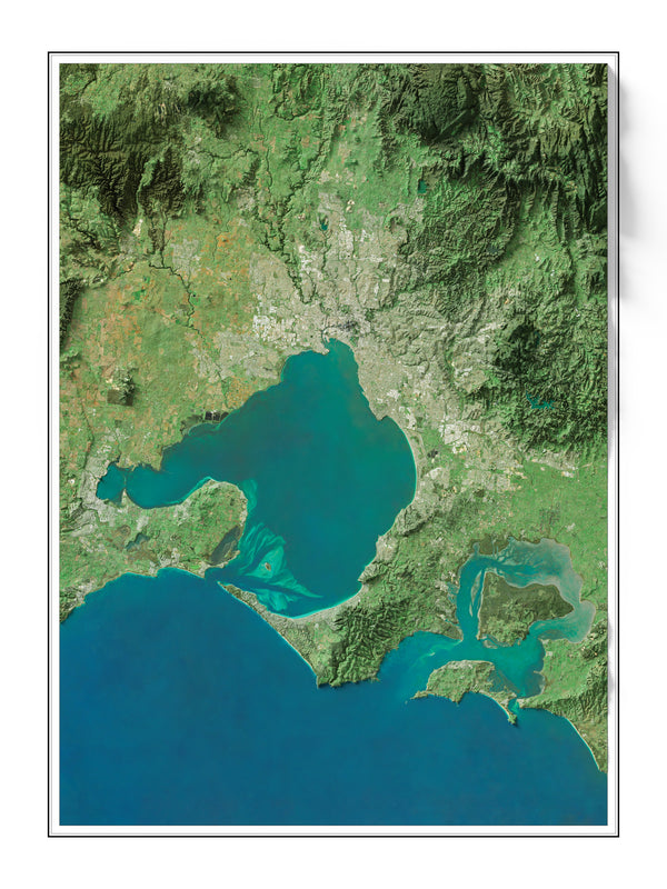 Melbourne Imagery Shaded Relief