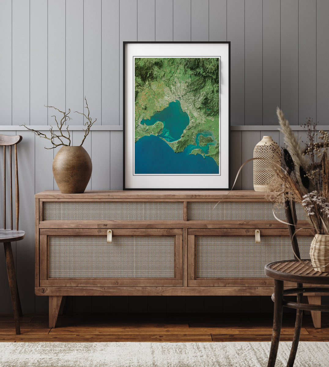 Melbourne Imagery Shaded Relief – Visual Wall Maps Studio