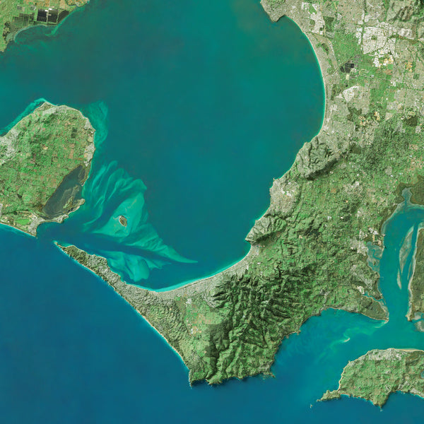 Melbourne Imagery Shaded Relief