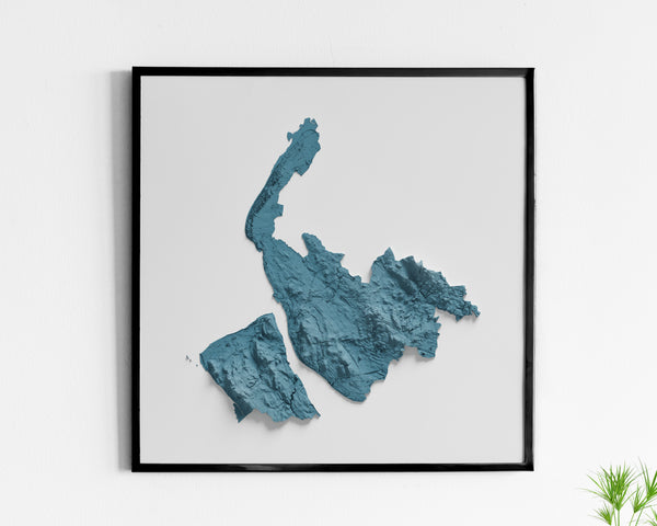 Merseyside County Shaded Relief