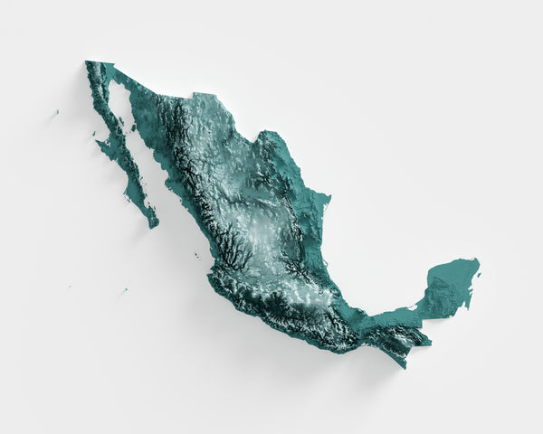 Mexico Shaded Relief