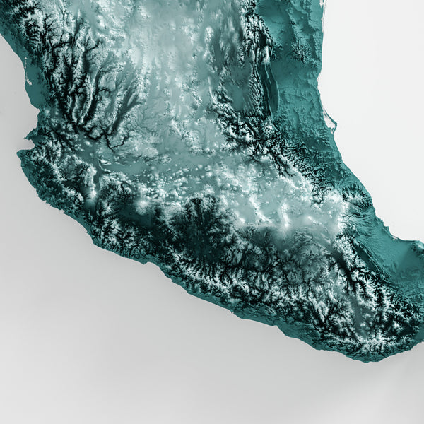 Mexico Shaded Relief