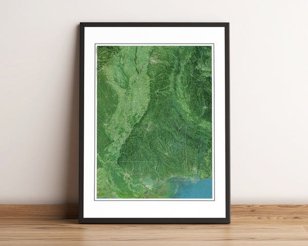 Mississippi Imagery Shaded Relief