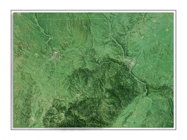 Missouri Imagery Shaded Relief