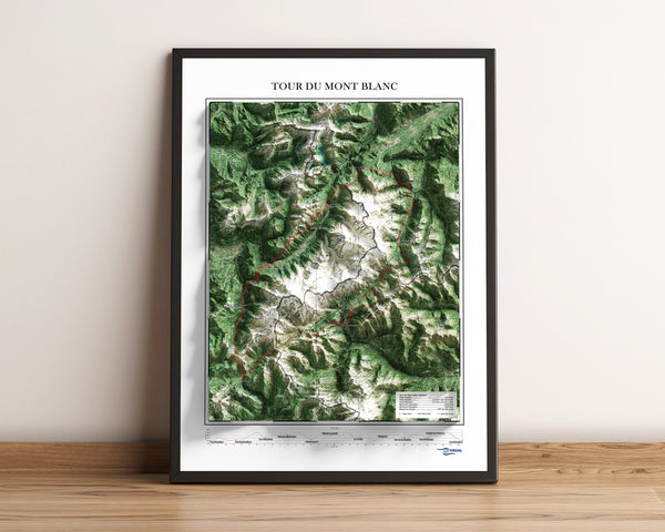 Tour Du Mont Blanc Hike Map