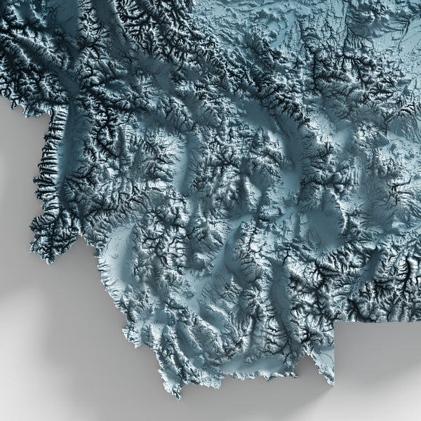 Montana Shaded Relief