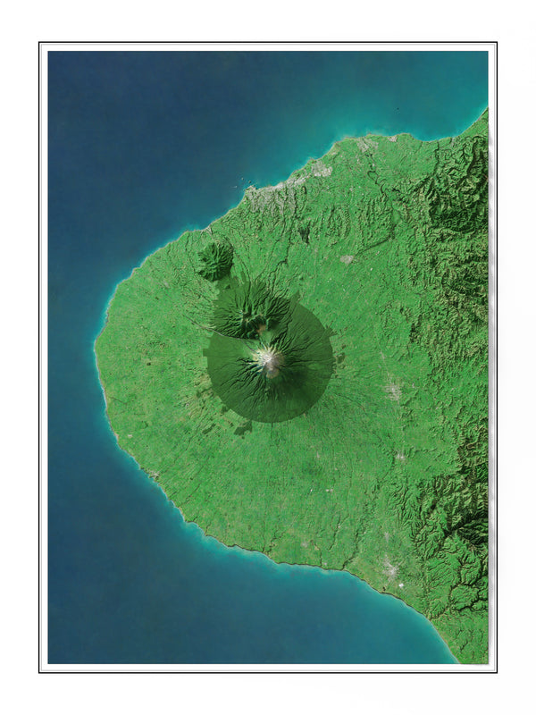 Mount Taranaki, New Zealand Imagery Shaded Relief