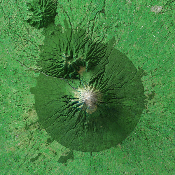 Mount Taranaki, New Zealand Imagery Shaded Relief