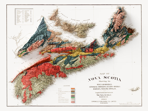 Geological Map of Nova Scotia (c.1903)
