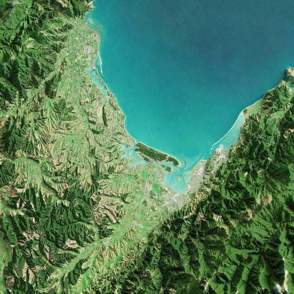 Nelson Tasman, New Zealand Imagery Shaded Relief