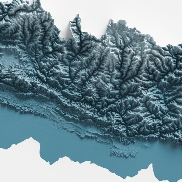 Nepal Shaded Relief