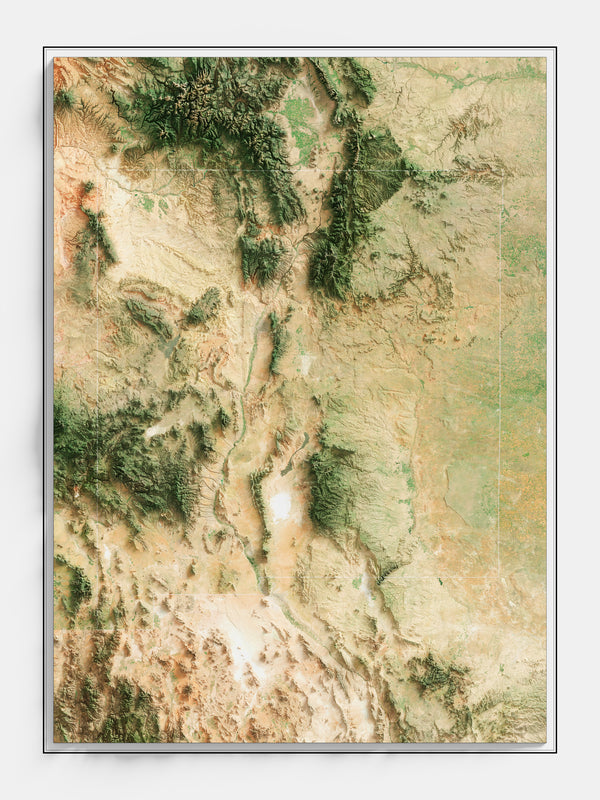 New Mexico Imagery Shaded Relief