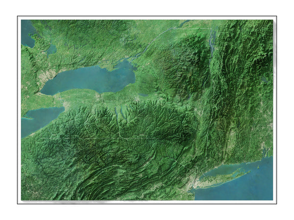 New York State Imagery Shaded Relief