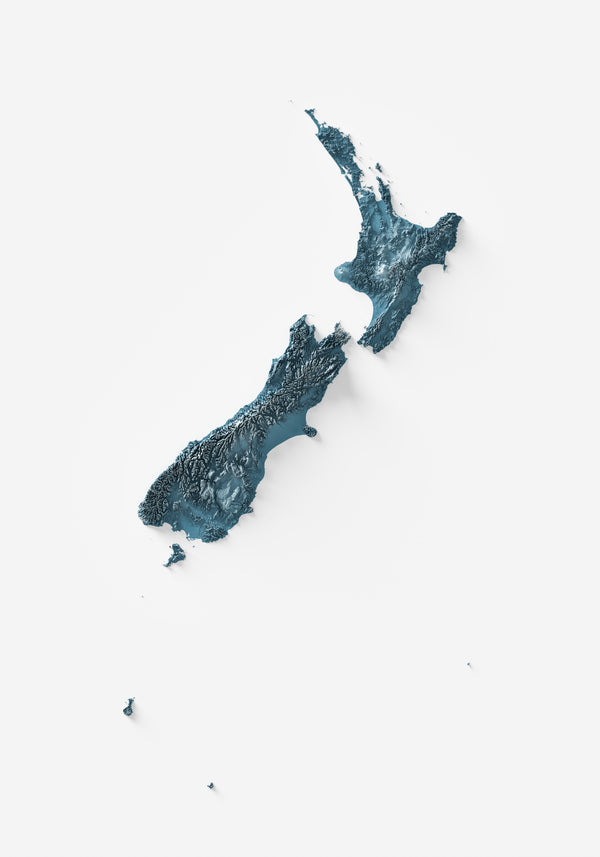 New Zealand Shaded Relief