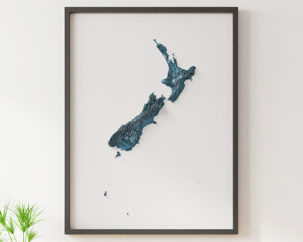 New Zealand Shaded Relief