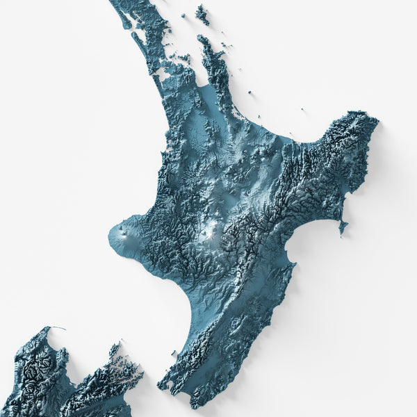 New Zealand Shaded Relief