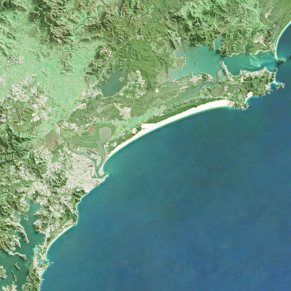Newcastle, Australia Imagery Shaded Relief
