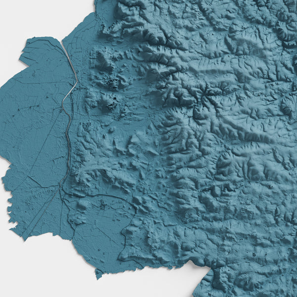 Norfolk County Shaded Relief