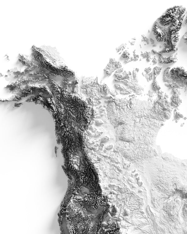 North America Shaded Relief