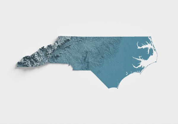 North Carolina Shaded Relief