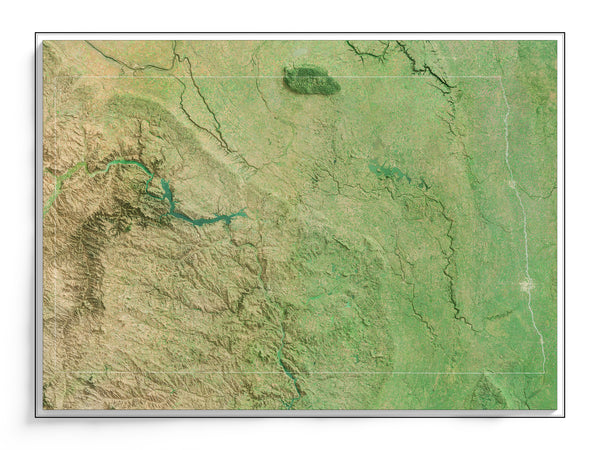 North Dakota Imagery Shaded Relief