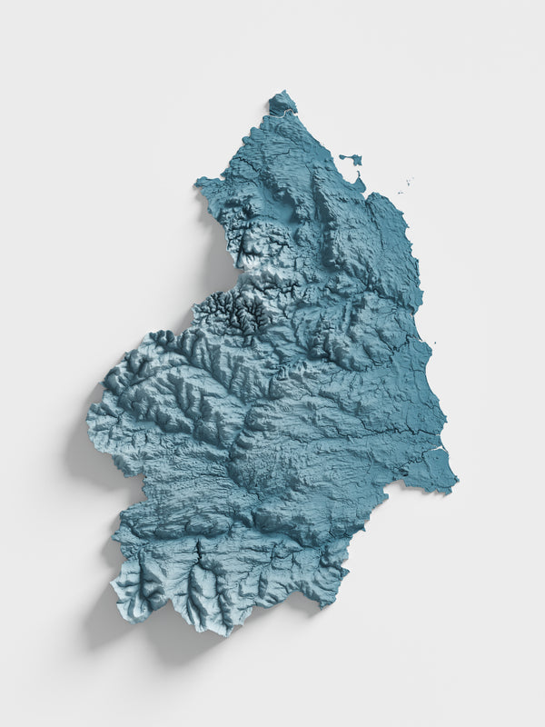 Northumberland County Shaded Relief