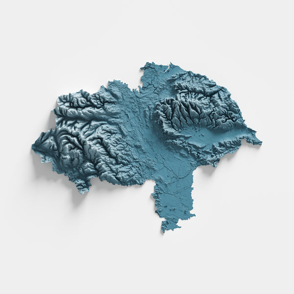 North Yorkshire County Shaded Relief