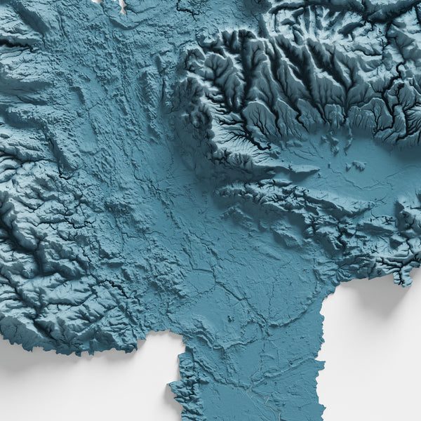 North Yorkshire County Shaded Relief