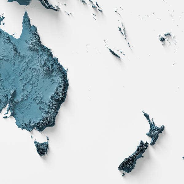 Oceania Shaded Relief