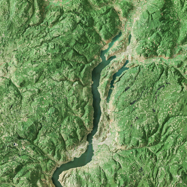 Okanagan Valley Imagery Shaded Relief