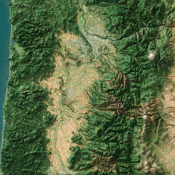 Oregon Imagery Shaded Relief