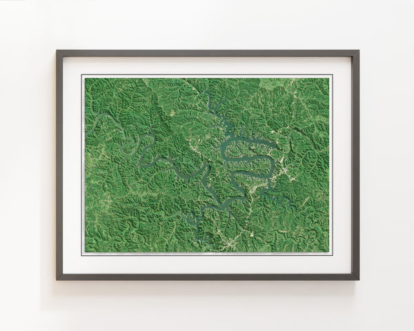 Lake of the Ozarks Imagery Shaded Relief