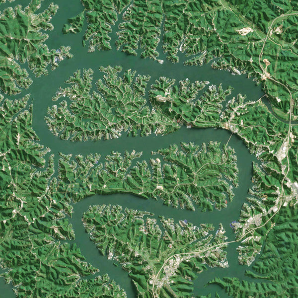 Lake of the Ozarks Imagery Shaded Relief