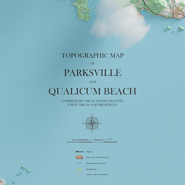 Parksville and Qualicum Beach Topographic Map